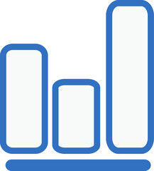 business graph icon line design, monoline icons.