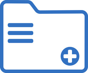 Obraz premium add folder icon line design, monoline icons.