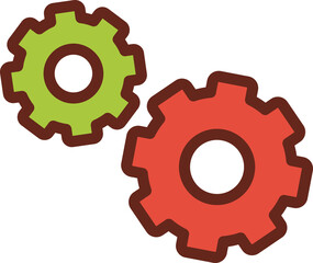 setting flat icon 3 colors.