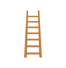 Wooden Stairs or Step Ladders for Domestic and Construction Needs vector icon for web design isolated on white background