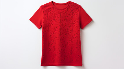 photo sports T-shirt with a pattern on a light background