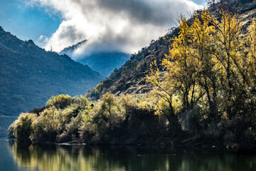 Beautiful River and Mountains Scenery 
