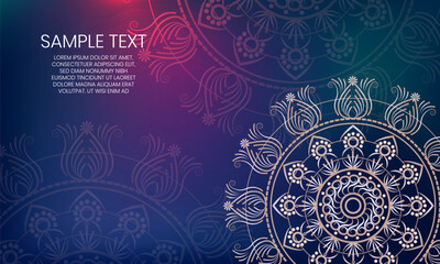 Elegant Mandala Design For Invitation Card and Poster