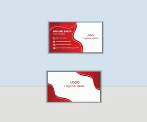 Business card template design.