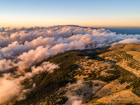 Aerial view of Maaser el Shouf. Maaser el Shouf, Lebanon