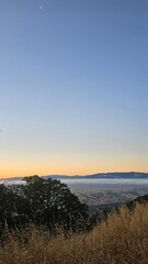 sunset in the mountains