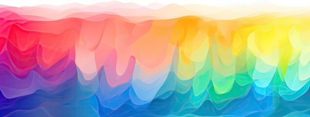 Fototapeta na wymiar rainbow background illustration Generative AI