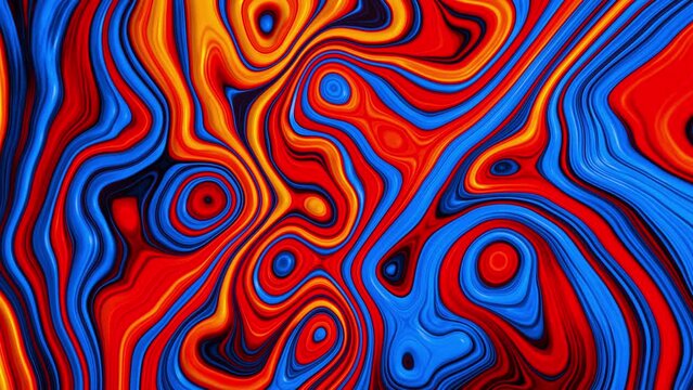 liquid abstract acrylic paint waves animation background flow pattern seamless