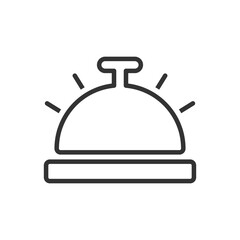 Fototapeta premium Hotel Bell Icon - Reception Ring Icon