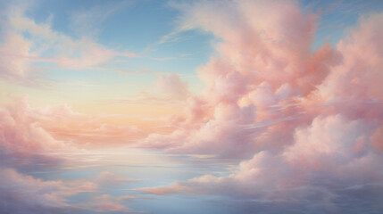 Pastel Cloud Serenity, Generative Ai