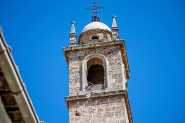 Fototapeta premium The baroque sacristy in church Monasterio de la Cartuja (Monasterio de Nuestra Señora de la Asunción) in Granada, Spain on April 5, 2023