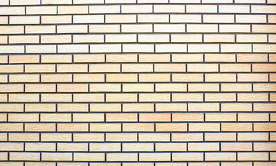 Brickwork. Modern orange brick cladding. Clean brick wall.