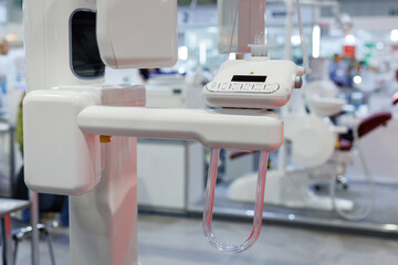 Dentist's office, dentist's medical instruments. The control panel.