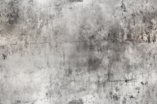 Gray worn concrete wall with some cracks and rough structure - seamless tileable pattern. Generative AI © Lubo Ivanko