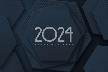Happy new year 2024 background