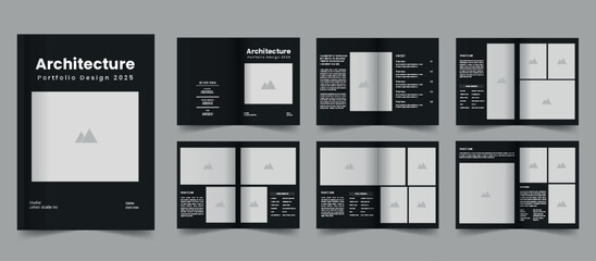 Architecture portfolio interior portfolio design portfolio template design