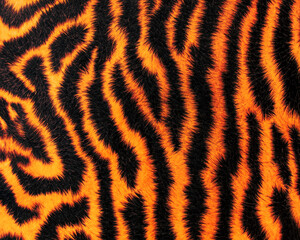 Fototapeta premium Generated photorealistic wild tiger skin texture
