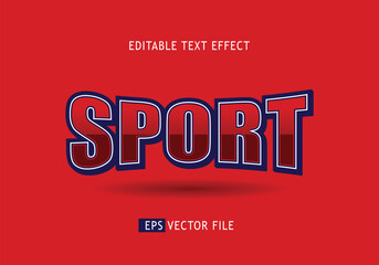 Sport editable text effect graphic style