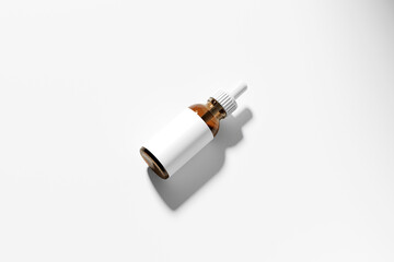 Dropper Bottle and Box Mockup