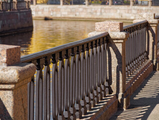 Cast-iron fences of St. Petersburg rivers.