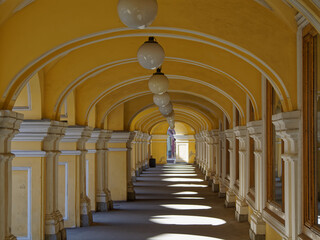 Fototapeta premium Classic architectural forms in classic colors.