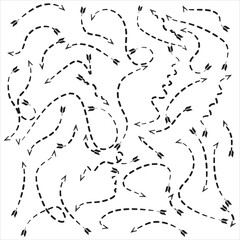 Arrow icon. Big set of vector flat arrows. Collection of concept arrows for web design, mobile apps, interface and more.