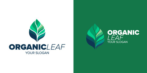 Green Leaf Logo: Vector Icon for Eco-Friendly Nature Brands - Discover the Perfect Symbol of Ecology and Sustainability