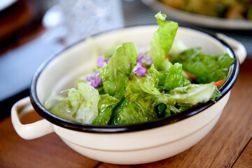 fresh salad in a bowl - 622813710