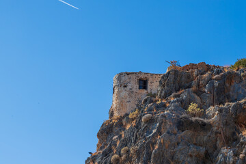 Environment and landscape of Moni Kapsa monastery in the southeast of the island of Crete Greece - Lerapetra area.