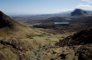 trekking in the mountains