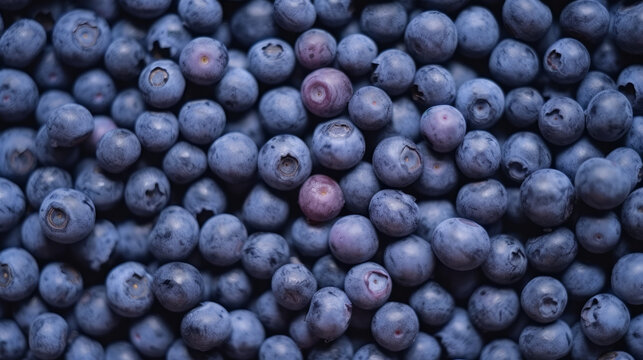 Blueberries Background. generative ai