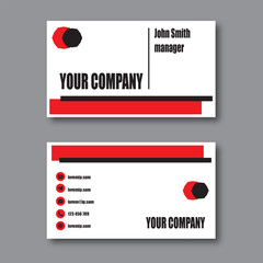 business card template. double sided business card