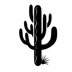 cactus silhouette illustration 