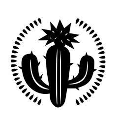 cactus silhouette illustration 