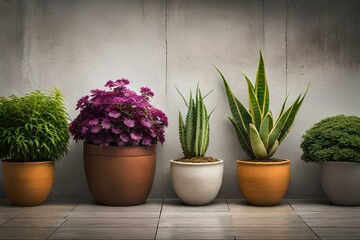 plants in a pot, Generative Ai technology