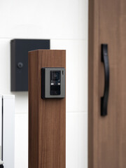 住宅のポスト付きインターホン