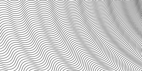 black and white wavy stripes background