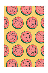 Printable Modern Funny Kitchen Poster. Fruit Wall Art Decoration. Scandinavian Fruit Wall Decor Poster