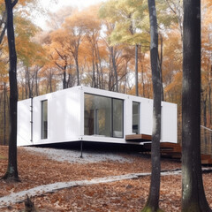 tiny futuristic living