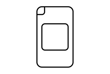 Artificial intelligence line icon website symbol artificial intelligence black sign for app or web