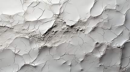 A black and white image of a cracked wall. Generative AI.