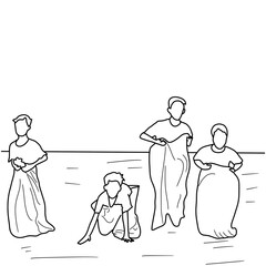 sketch of Indonesia Independence Day contest