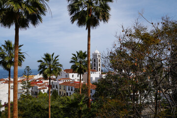 Fototapeta na wymiar view of Iglesia de Santa Ana, church in Garachico on Tenerife island (Canary Islands, Spain)