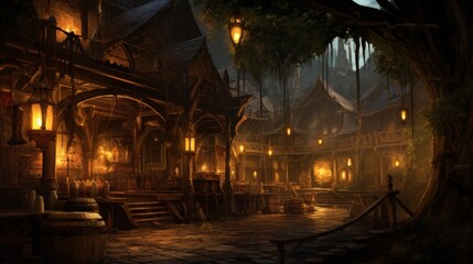 Fototapeta premium Role Playing Open World Game Art Artwork 
