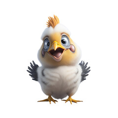 Quirky Chicken Png, Funny Baby Chick & Rooster, Cute & Crazy Design