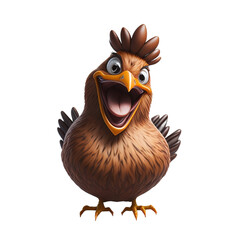 Quirky Chicken Png, Funny Baby Chick & Rooster, Cute & Crazy Design