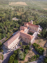 Fototapeta na wymiar Latrun Monastery - Israel, from a drone view 