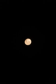 Moon in night sky