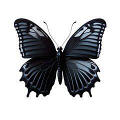 Flutter into Style: 3D Butterfly Clipart Sticker for Wall Decor & More