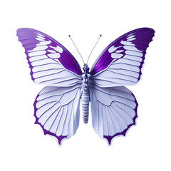 Flutter into Style: 3D Butterfly Clipart Sticker for Wall Decor & More